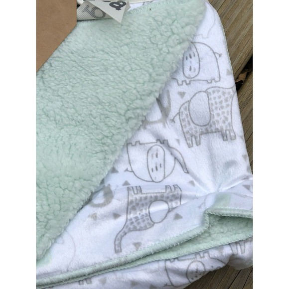 chick pea Other Chick Pea Baby Blanket Elephants Dinosaurs Gray